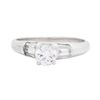 Image 1 : Platinum 0.82ctw Diamond Ring