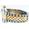 Image 6 : Mens Rolex 36mm Two Tone Yellow Gold Red Vignette Diamond DateJust Wristwatch