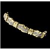 Image 2 : 14KT Two Tone 1.50ctw Diamond Bracelet