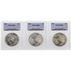 Image 1 : Lot of (3) 1923 $1 Peace Silver Dollar Coins PCGS MS63