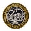 Image 2 : .999 Fine Silver Tropicana Las Vegas $10 Casino Limted Edition Gaming Token