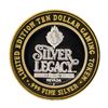 Image 2 : .999 Silver Silver Legacy Reno, Nevada $10 Casino Limited Edition Gaming Token