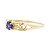 Image 2 : 14KT Yellow Gold Lady's 0.50ct Sapphire and Diamond Ring