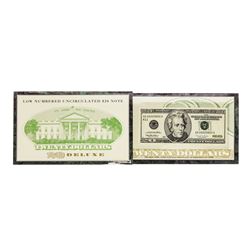 1996 $20 Federal Reserve Note LOW SERIAL Number