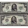 Image 1 : Lot of (2) 1928A $50 Federal Reserve Notes New York
