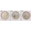 Image 1 : Lot of (3) Assorted Date $1 Morgan Silver Dollar Coins