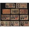Image 1 : Lot of (11) Assorted Fractional Currency Notes