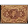 Image 1 : 1862 Five Cent First Issue Fractional Note
