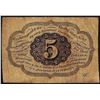 Image 2 : 1862 Five Cent First Issue Fractional Note