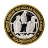 Image 1 : .999 Silver Golden Nugget Laughlin $10 Casino Limited Edition Gaming Token