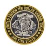 Image 2 : .999 Silver Whiskey Petes Casino Jean, Nevada $10 Limited Edition Gaming Token