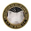 Image 1 : .999 Silver Mirage Las Vegas Nevada $10 Casino Limited Edition Gaming Token