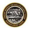 Image 1 : .999 Silver Harveys Lake Tahoe, Nevada $10 Casino Limited Edition Gaming Token