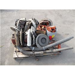 Pallet of leaf blower pieces & parts