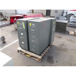 3 metal file cabinets
