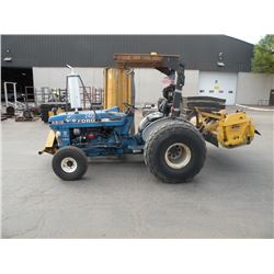Ford 4610 Tractor w/ Flail mower, Turf tires