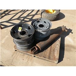 4 rims & hydraulic cylinder