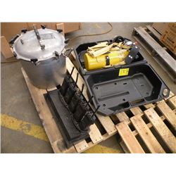 airtank w/mask, pressure tank & 5 2-way radios