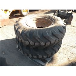 Qty 2  14-24TC 12-ply tires for Cat motor grader