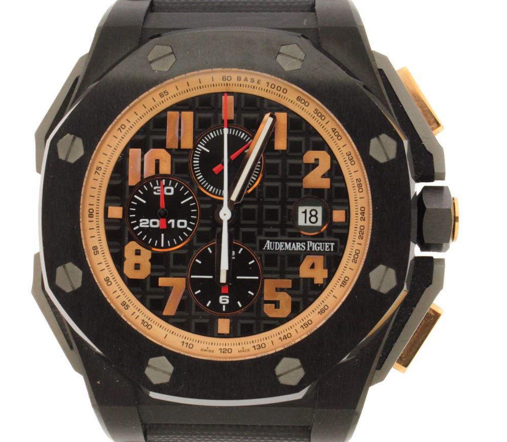 Watch 1 Black Ceramic And 18kg Gents Audemars Piguet Royal Oak Offshore Arnold Schwarzenegger The