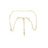 Image 1 : ROSARY:  [1] 10KYG rosary set with 663 round diamonds, approx. 8.50 cttw., good/ mix of natural yell