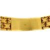 Image 4 : BRACELET: [1] 22kt yellow gold fancy link ID bracelet; ID plate set with raised lettering ''LUCKY'' 