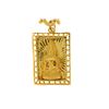 Image 2 : NECKLACE: [1] 22kt yellow gold fancy chain link necklace with 22kt pendant; Pendant design features 