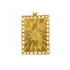 Image 3 : NECKLACE: [1] 22kt yellow gold fancy chain link necklace with 22kt pendant; Pendant design features 