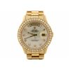 Image 1 : ROLEX: Men's 18ky Rolex Oyster Perpetual Day Date President watch; Mother of pearl face; (10) SC dia