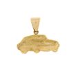 Image 2 : PENDANT: Men's 14ky automobile motif pendant; 3.1'' tall (incl. bail) x 3.95'' long; 204.19 grams.