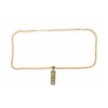 Image 1 : NECKLACE: [1] 14KYG Cuban link chain necklace, 26'', 46.6 grams; and [1] 10KY & WG custom pendant wi
