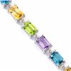 Image 2 : MULTI COLOR AMETHYST PERIDOT CITRINE TOPAZ BRACELET