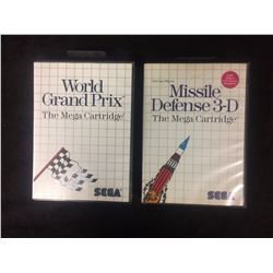 SEGA WORLD GRAND PRIX & MISSILE DEFENSE 3-D (VIDEO GAMES)