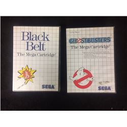 SEGA BLACK BELT & GHOSTBUSTERS (VIDEO GAMES)