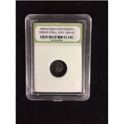 Roman Widow's Mite Sized Bronze Coins 50 BC - 400 AD (INB Encapsulated)