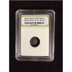 Roman Widow's Mite Sized Bronze Coins 50 BC - 400 AD (INB Encapsulated)