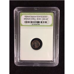 Roman Widow's Mite Sized Bronze Coins 50 BC - 400 AD (INB Encapsulated)