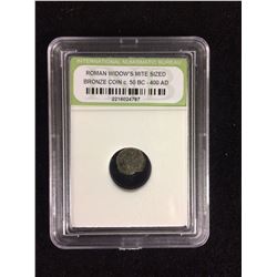 Roman Widow's Mite Sized Bronze Coins 50 BC - 400 AD (INB Encapsulated)