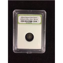 Roman Widow's Mite Sized Bronze Coins 50 BC - 400 AD (INB Encapsulated)