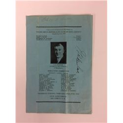 ANTIQUE 47TH ANNUAL LINCOLN DAY BANQUET PROGRAM (FOUNDED APRIL 26, 1900)