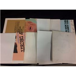 VINTAGE MOVIE POSTERS LOT (10 POSTERS) WIRE TAPPER, FITZWILLY & MORE...