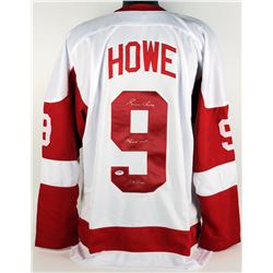 GORDIE HOWE SIGNED RED  WINGS JERSEY W/ INSCRIBED "KINDEST WISHES", "MR HOCKEY"