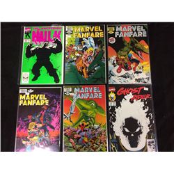 COMIC BOOK LOT (MARVEL FANFARE, GHOST RIDER, HULK)
