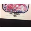 Image 2 : GORDIE HOWE "MR. HOCKEY" AUTOGRAPHED #9 LITHOGRAPH RED WINGS