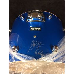 AUTOGRAPHED 22" NETWORK KICK DRUM BY GABE MANTLE FROM "GOB"