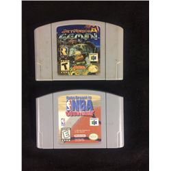 NINTENDO 64 VIDEO GAME LOT (JET FORCE, GEMINI, NBA COURTSIDE)