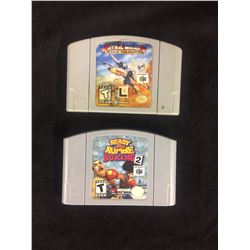 NINTENDO 64 VIDEO GAME LOT (STAR WARS SQUADRON, READY 2 RUMBLE BOXING)