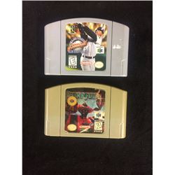 NINTENDO 64 VIDEO GAME LOT (MLB KEN GRIFFEY JR, STARFOX 64)