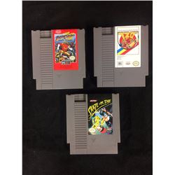 NINTENDO VIDEO GAME LOT (DASH GALAXY, 720 NDEGREES, SKATE OR DIE)