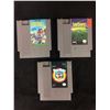 Image 1 : NINTENDO VIDEO GAME LOT (PLAY ACTION FOOTBALL, STAR TROPICS, TINY TOON)